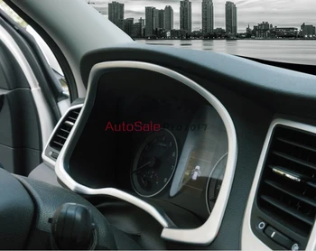 

ABS ACCESSORIES FIT FOR HYUNDAI TUCSON TL 2015 2016 CHROME INSTRUMENT GAUGE PANEL CHROME COVER TRIM ACCENT BEZEL FRAME