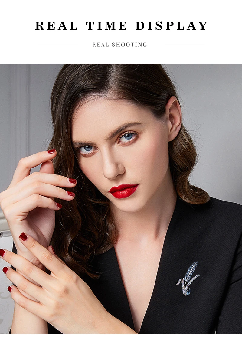 Элегантная пшеничная брошь, роскошный кристалл, женские броши, булавки ...