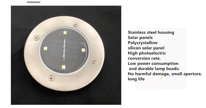 4/5/8/10/12 светодиодный солнечный Мощность грунтовый светильник наземный светильник на открытом воздухе путь садовый настил подземные лампы дропшиппинг RGB Лестницы