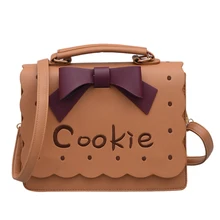 Роскошные женские сумки, дизайнерские женские сумки с милой вышивкой, сумка-мессенджер для девочек, Диагональная Сумка на плечо с мультяшным бантом