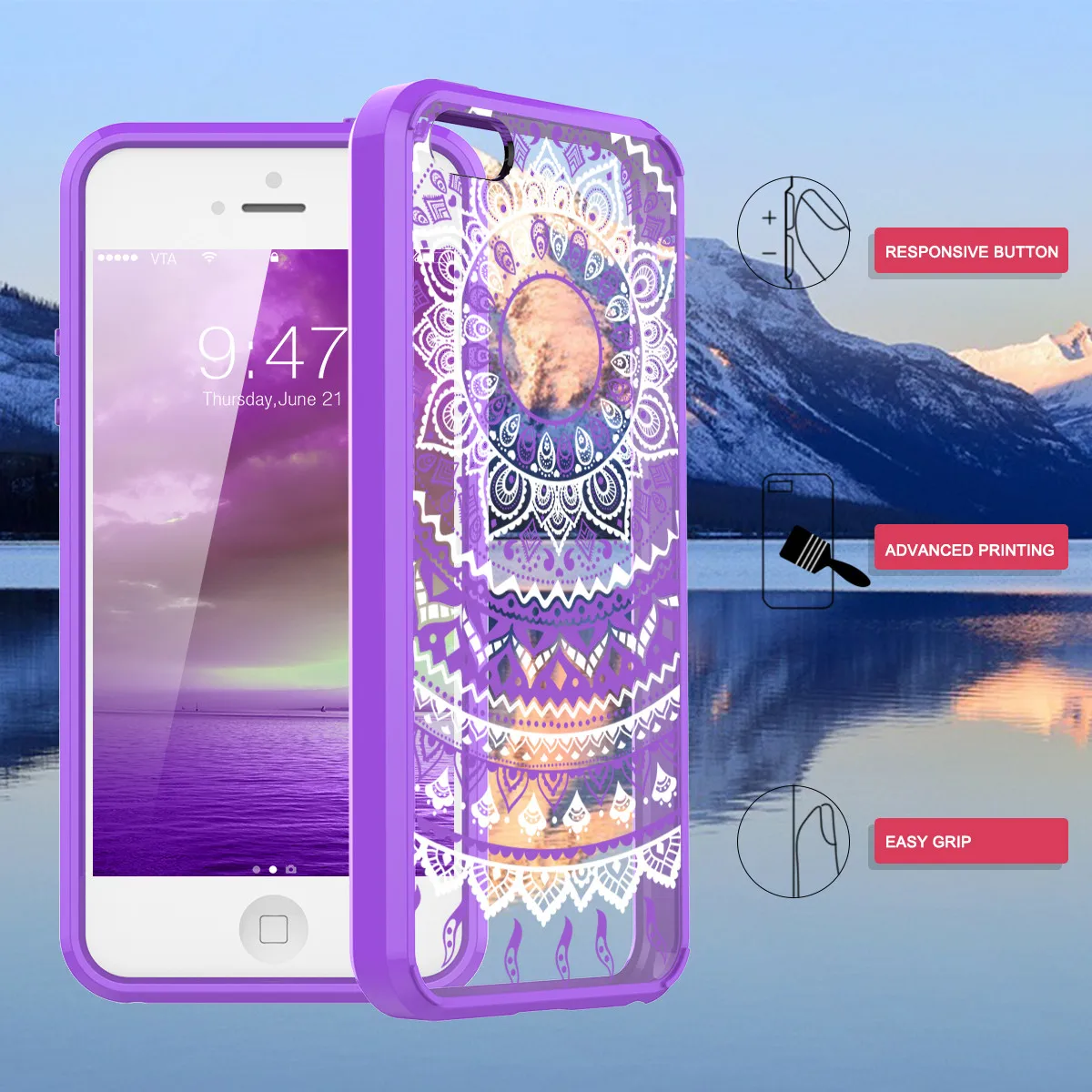 Klar-Harte-PC-D-nne-Niedlichen-Fall-F-r-iphone-5-5-s-SE-6-62