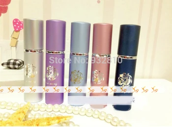 

10ml Lovely Various Rose Printing Metal Perfume Sparyer Atomizer Refillable Empty Bottle10pcs/lot ZH1261