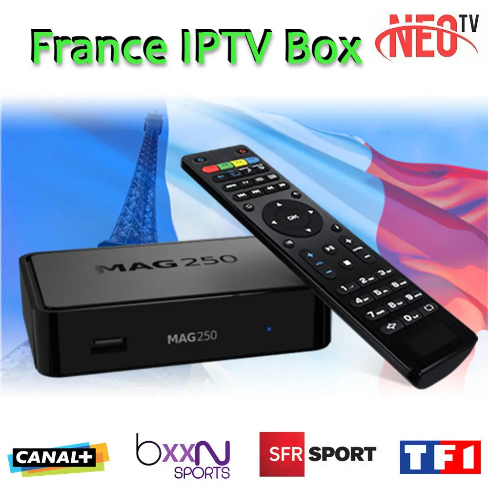 

Mag250 IPTV TV Box 650+ Arabic French IPTV Channels for Spain UK France Belgium Netherlands Switzerland Linux System Set Top Box