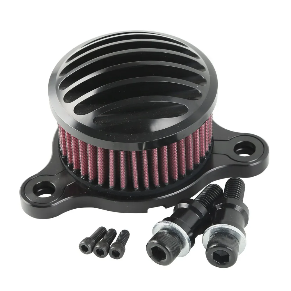 

Black Air Cleaner Intake Filter For Harley Sportster 48 72 Sportster XL883 XL1200 2004-2018 07 08