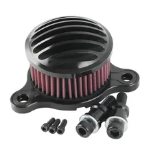 Black Air Cleaner Intake Filter For Harley Sportster 48 72 Sportster XL883 XL1200 2004-2018 07 08 koleroader aluminum hollow black cnc gear shift lever linkage shifter link for harley sportster 48 72 xl883 xl1200 2004 2017