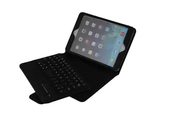 

High Quality Detachable Ultra Thin Mute Wireless Bluetooth Keyboard Tablet Leather Smart Case for iPad mini 123 Cover Holder+pen