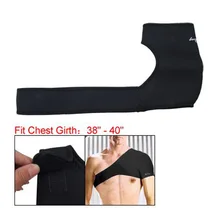 Черный из эластичного неопрена с одним плечом Защитная Шестерня поддержка плеча