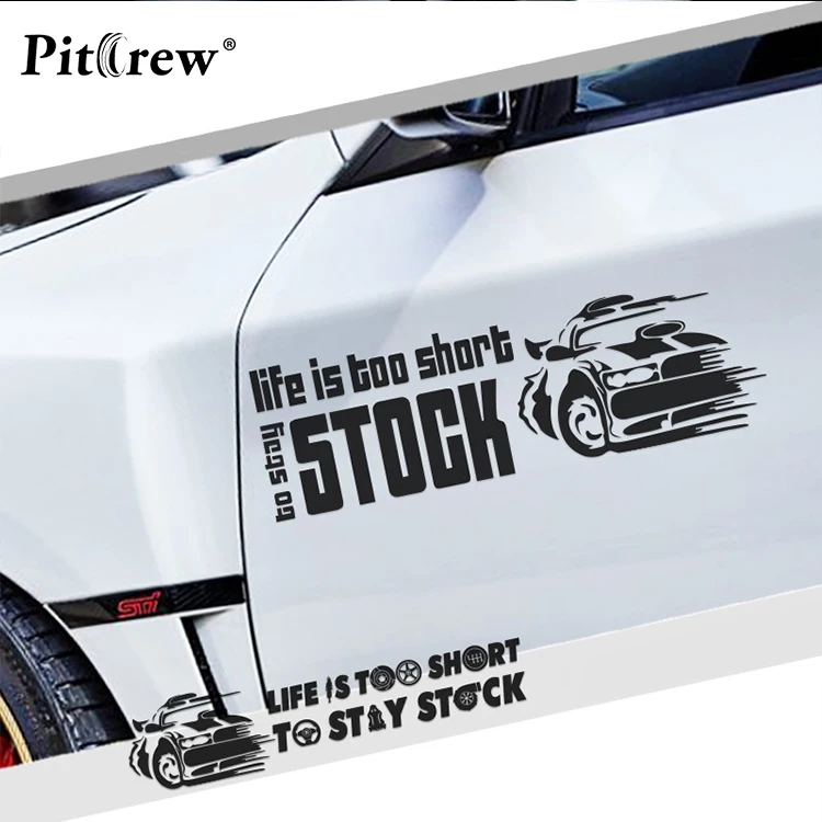 

1PC 35*10.7 Life is too Short Creative Personality Car Stickers Vinyl Decals Car Styling Motorcycle Exterior Car Accessories