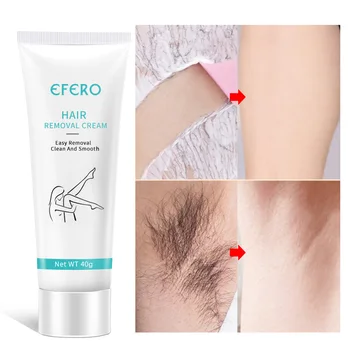 

EFERO Painless Depilatory Cream Whitening Hand Leg Underarm Bikini Areas Body Hair Removal Cream Smooth Skin Hair Loss Product