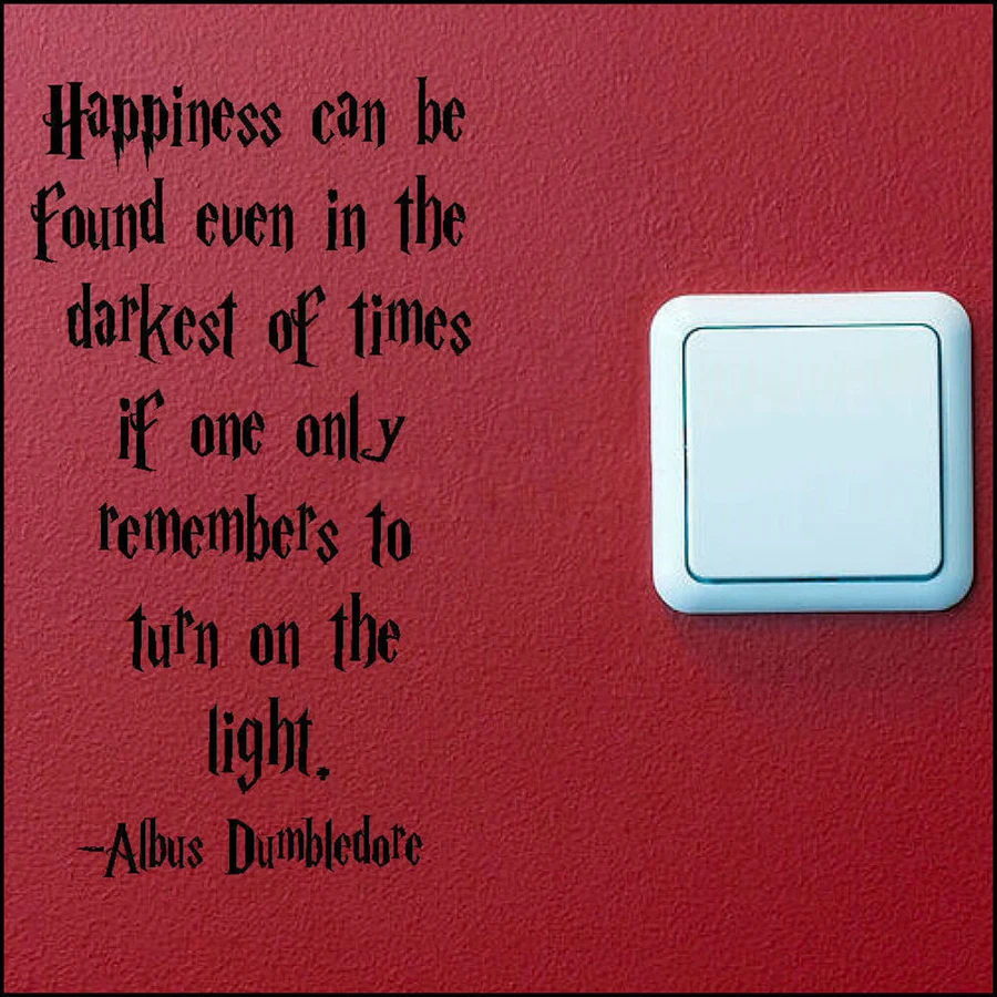 

Funny Switch Wall Decal Stickers , Harry Quote Turn Light Switch On Wall Art Sticker Decal for Home Decoration