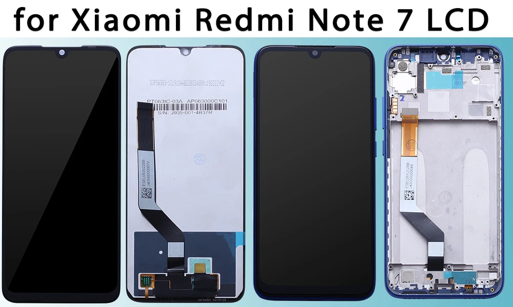 Для Xiaomi Redmi Note 7 ЖК-дисплей сенсорный экран дигитайзер сборка Redmi Note7 Pro ЖК-дисплей 10 сенсорные запасные части