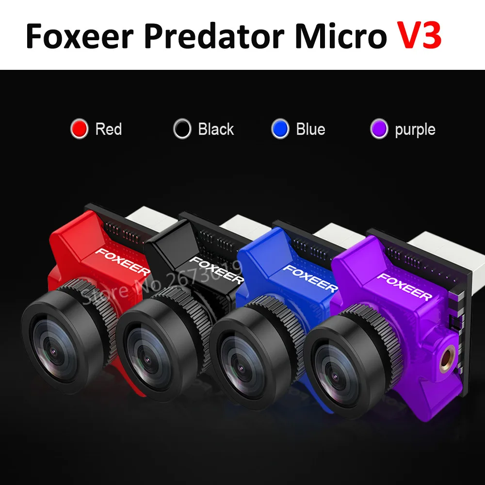 New Arriv Foxeer Predator V3 Micro FPV Camera 16:9/4:3 PAL/NTSC switchable Super WDR OSD 4ms Latency Upgraded Foxeer Predator V2 New Arriv Foxeer Predator V3 Micro FPV Camera 16:9/4:3 PAL/NTSC switchable Super WDR OSD 4ms Latency Upgraded Foxeer Predator V2