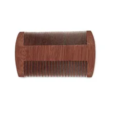 FH-20015 логотип пустой Amoora деревянный гребень борода гребень обоюдоострый тонкой гребень 10 см Длина