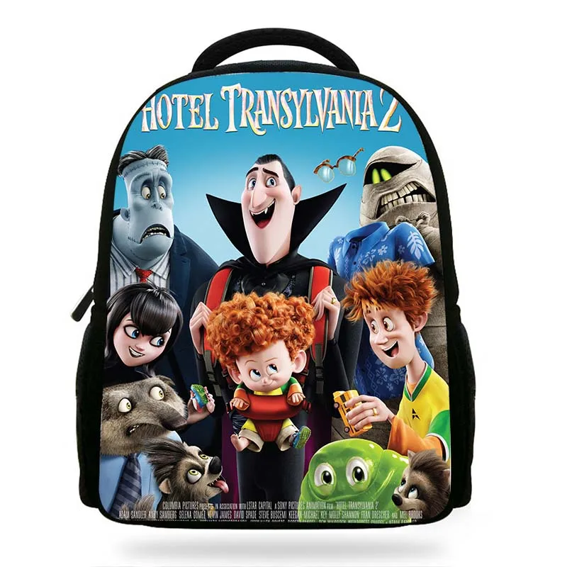 

2018 New Cartoon Movie Hotel Transylvania 2 Book Bags For Children Drakula/Denis Character Backpack For Kids School Boys Girls
