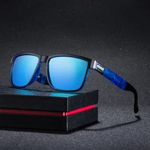 Gafas de sol polarizadas Vintage de conducción deportiva, 100% protección UV de moda gafas de sol de Color espejo para hombres y mujeres