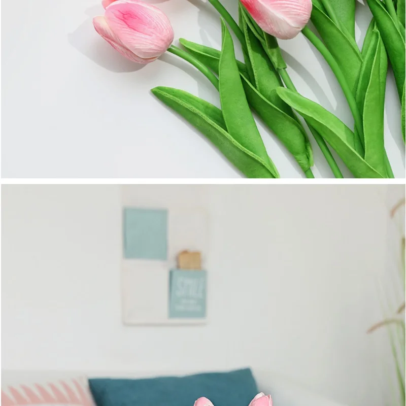 Xuanxixiaotong 5 шт./лот Искусственные цветы тюльпаны букет невесты PU Calla para decora букет цветы для дома Свадебные Декоративные