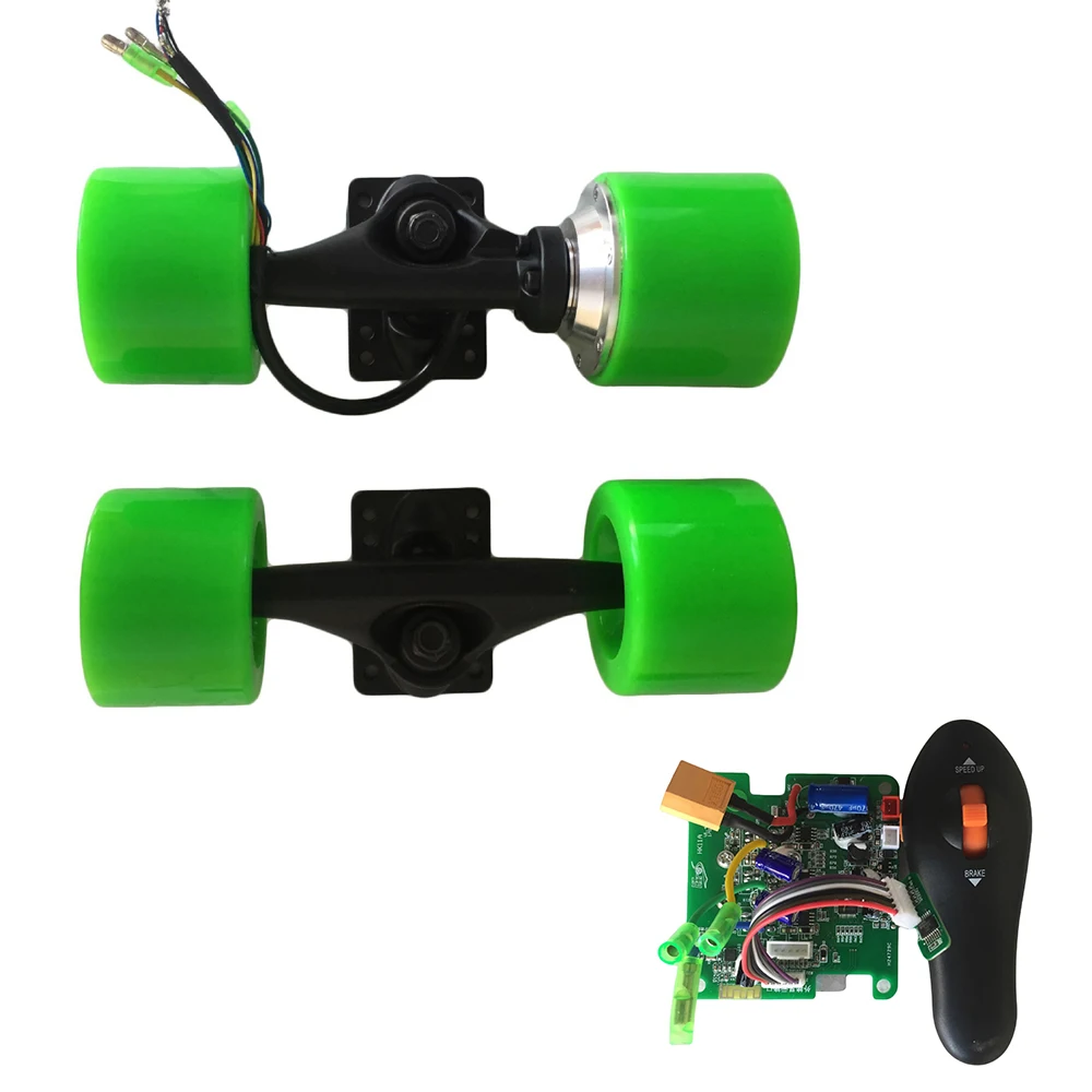 Eléctrico Longboard 72mm Hub Motor Kit de monopatín sin escobillas Motor de ruedas de camión de 6 pulgadas único Motor de aluminio brida camión - 1