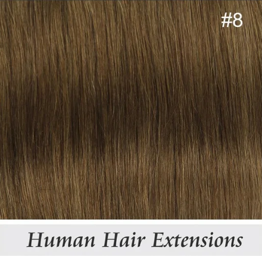 Мода плюс лента в человеческие волосы для наращивания дважды нарисованные Remy человеческие лента для наращивания волос 20 шт./компл. полная голова прямые 16-26 дюймов - Цвет: #8