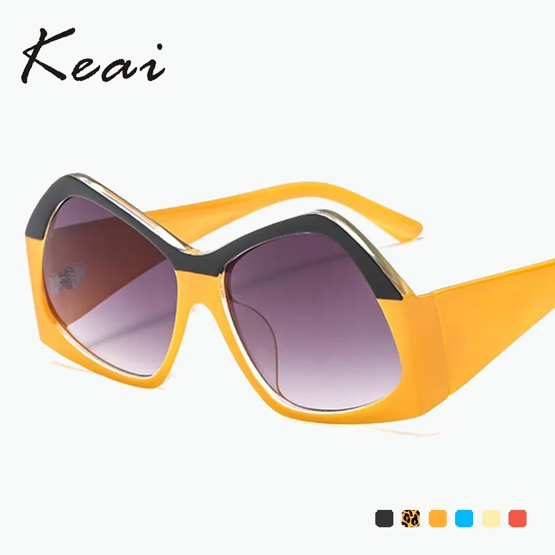 Vintage Two-color Irregular Butterfly Sunglasses Women Cat Eye Luxury Brand Designer Sun Glasses Retro ladies Sunglass Eyewear