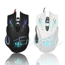 3200 DPI 6 Button USB Gaming Mouse LED Light Pro Gamer For PC Laptop