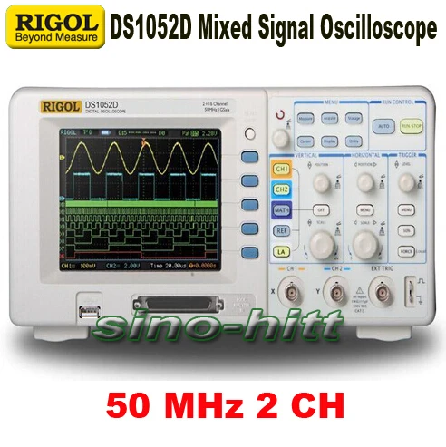 

Rigol DS1052D 100M with 16 channel digital oscilloscope logic analyzer Mixed Signal Oscilloscope, Ondoscope