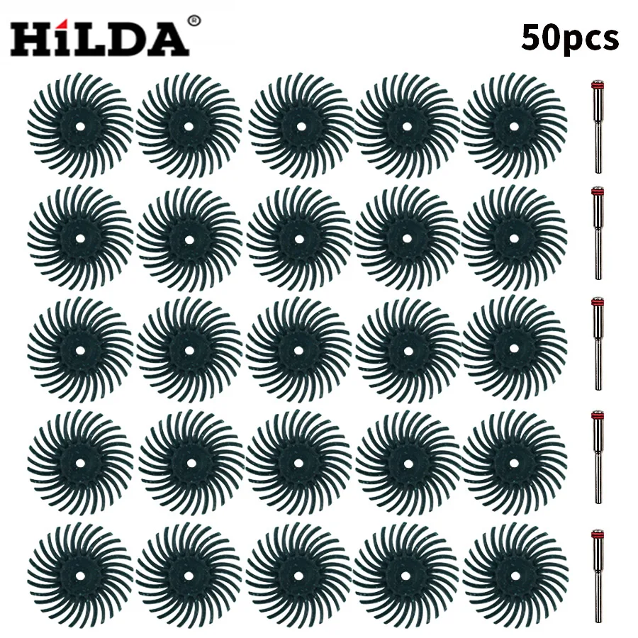 Абразивные инструменты HILDA 80 # 220 400 1000 2500 #50 шт. Аксессуары Dremel вращающиеся с