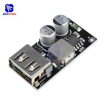 

QC3.0 QC2.0 Fast Charger Board DC-DC Step Down Buck Converter Power Supply Module 6 -32V to 12V/24V USB for Car Power Bank