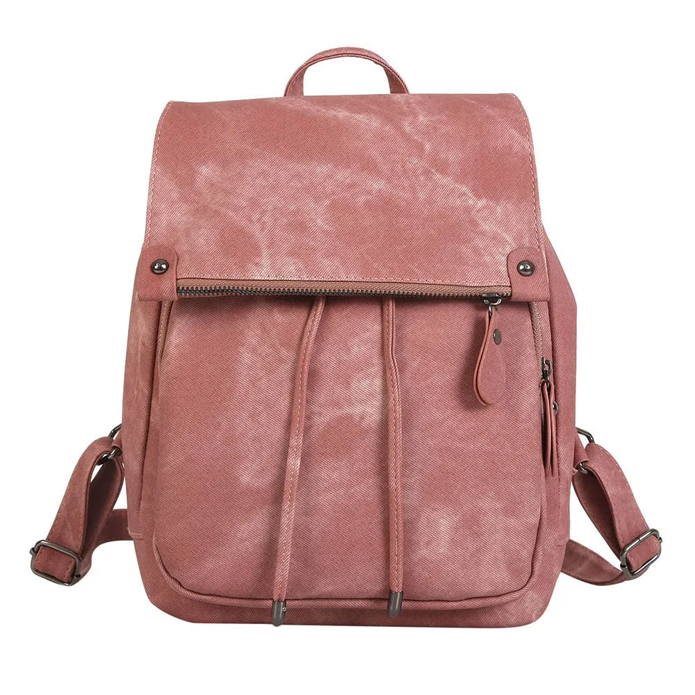 OCARDIAN Backpack Women Soft Leather Casual Small Packet Preppy Style Backpack PU Solid ladies ...