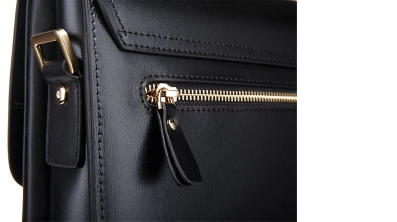 YINTE кожаный мужской портфель высокого качества, деловая мужская сумка для ноутбука, Коричневая Сумка для документов, Сумка для документов, портфель, T8158-5