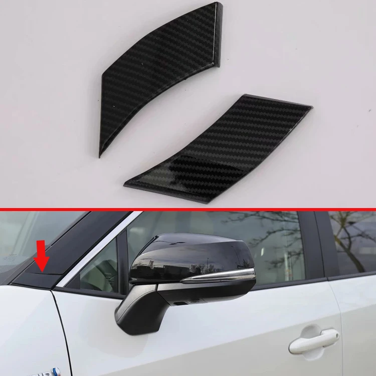 

For TOYOTA Rav4 Hybrid (XA50) 2019 2020 Carbon Fiber Style BRACKET A And C Pillar window cover Trim