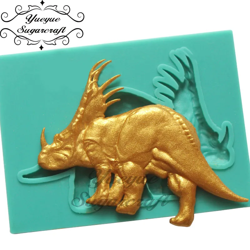 

Yueyue Sugarcraft Dinosaur silicone mold fondant mold cake decorating tools chocolate gumpaste mold