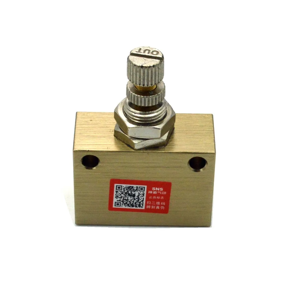 Buy 1/4" BSPT Pneumatic Air Flow Speed Control Valve