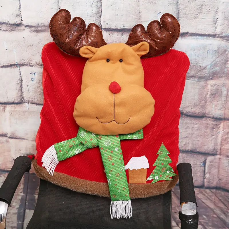 

2018 New Cute Christmas Hanging Ornament Santa Snowman Reindeer Table Decor Party Supplies Table New Year Christmas Decorations
