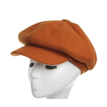 Женская кепка для газетчиков, Женская осенне-зимняя модная замшевая ткань, восьмиугольные шляпы для женщин, зимние уличные шапки для женщин