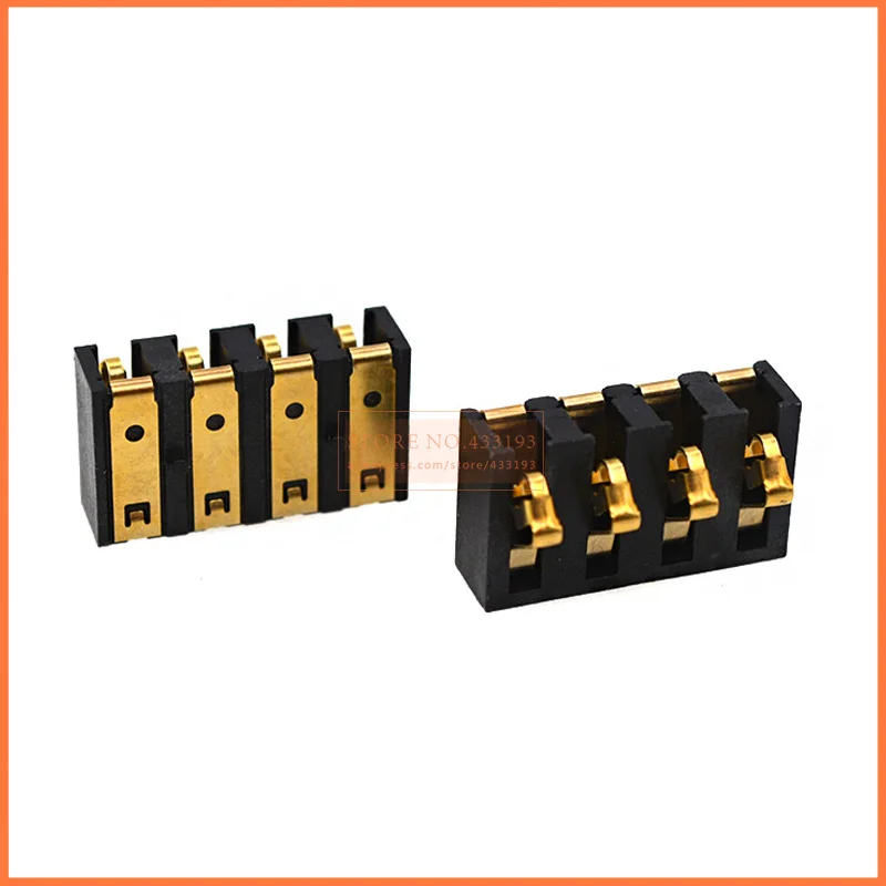 

10PCS SMD 4Pin pitch 4.25mm Inner Battery Connector Holder Clip Contact replacement for mobile phones common use high quality