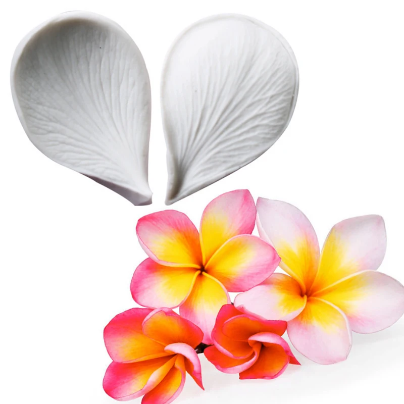

Plumeria Petals Silicone Mold Fondant Mould Cake Decorating Tools Chocolate Gumpaste Molds, Sugarcraft, Kitchen Gadgets