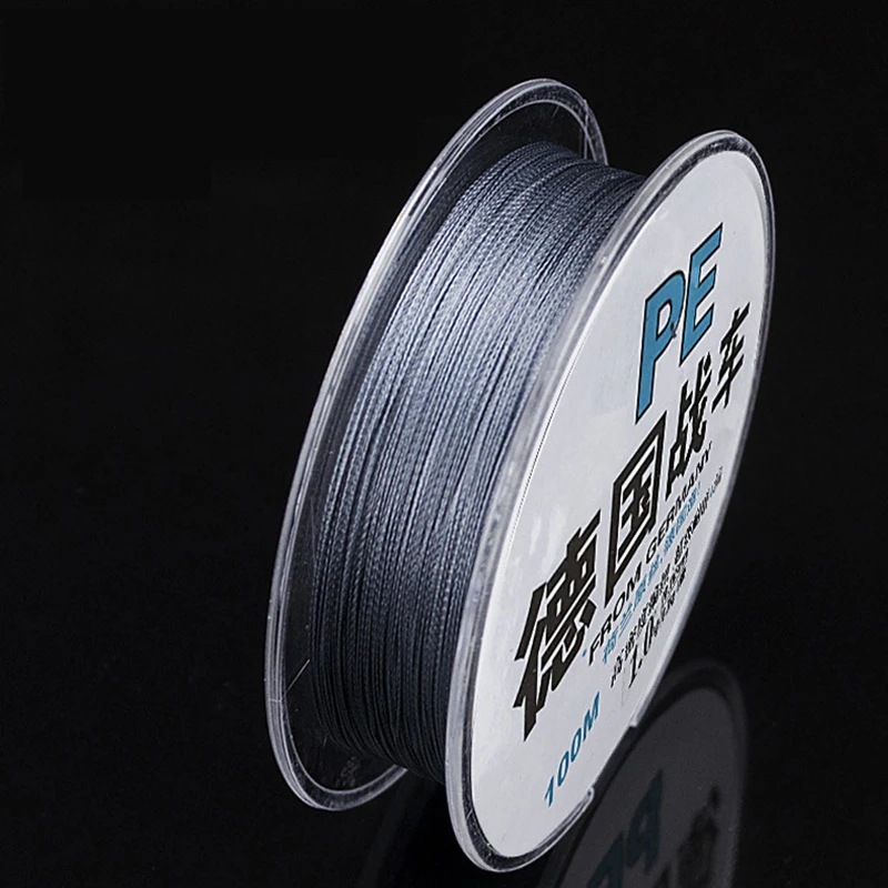 

4 Strands 100M Braided Wire Fishing Line 11-88LB 0.4-8.0 PE Material Super Strong Multifilament Carp Fishing For Fish Rope Cord