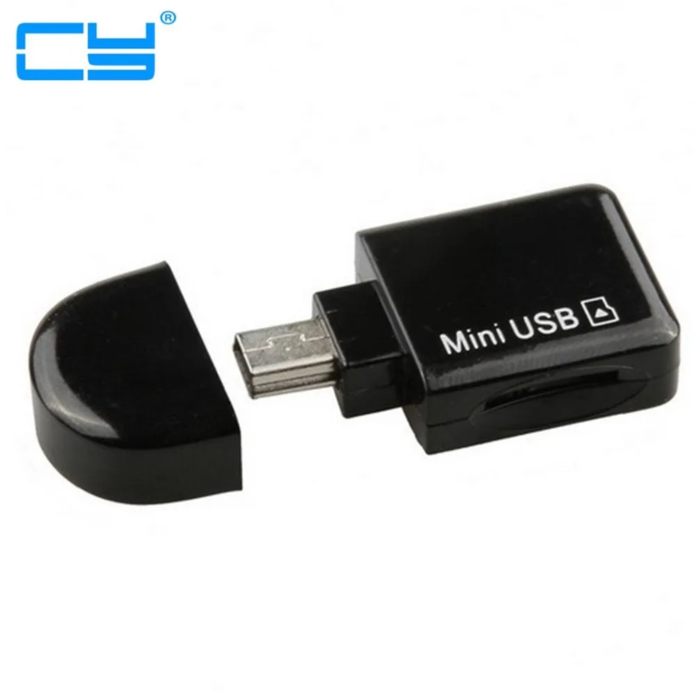 10 шт./мини USB 5pin OTG флэш накопитель хост Micro SD TF кард ридер адаптер кабель для