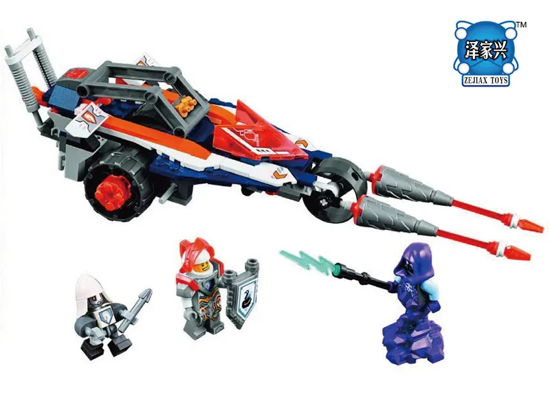 

2017 NEW Nexus Knights Lance's Twin Jouster Building Blocks Set Kids DIY Bricks Figures Toys Gift Compatible Bela Lepins 70348