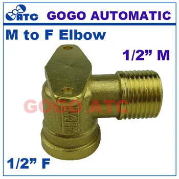

10pcs a lot GOGO copper plumbing water fitting elbow L type G thread 1/2 male to female connector 90 degree joints with stand