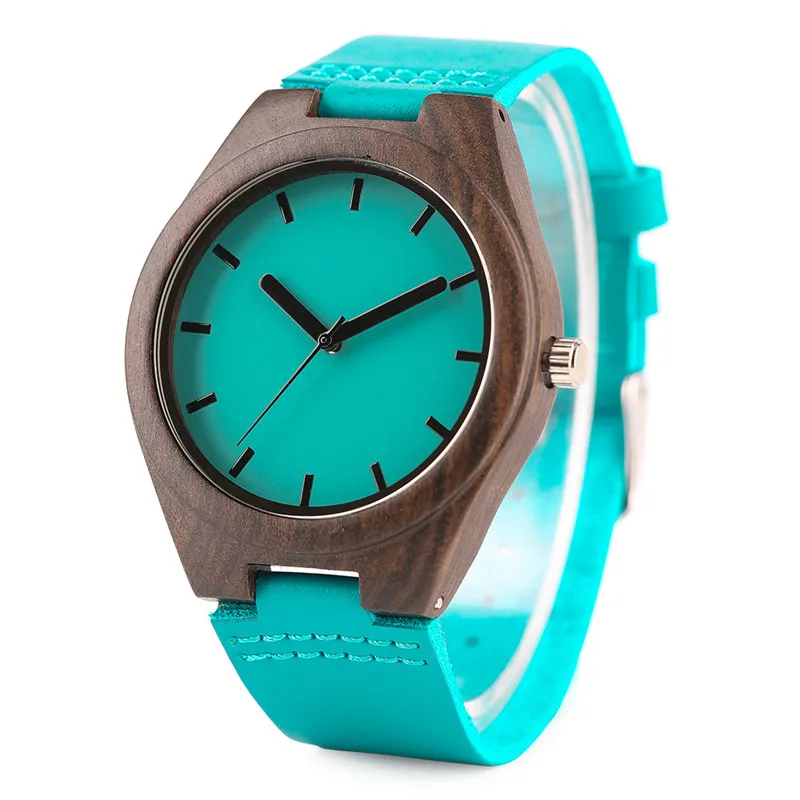 Fashion Sandalwood Watch Trendy Hit Color Casual Men Women Wooden Wristwatch Special Unisex Wood Clock Unique Christmas Gifts (2)