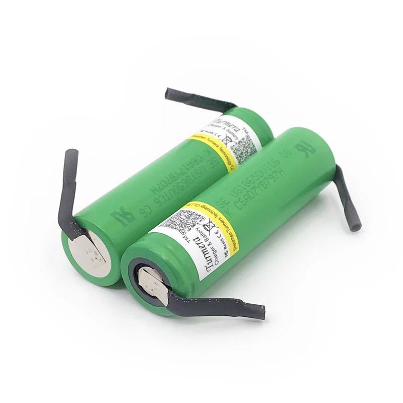 battery 18650 vtc6 3000mAh 30amps us18650vtc6 with strips soldering rechargeable batteries for screwdrivers jun18