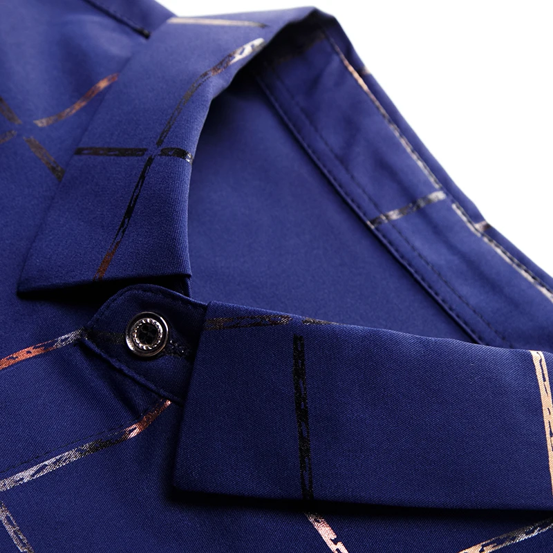 Goedkoop 2019 merk casual zomer luxe plaid korte mouw slim fit heren shirt streetwear sociale jurk shirts heren fashions jersey 51512