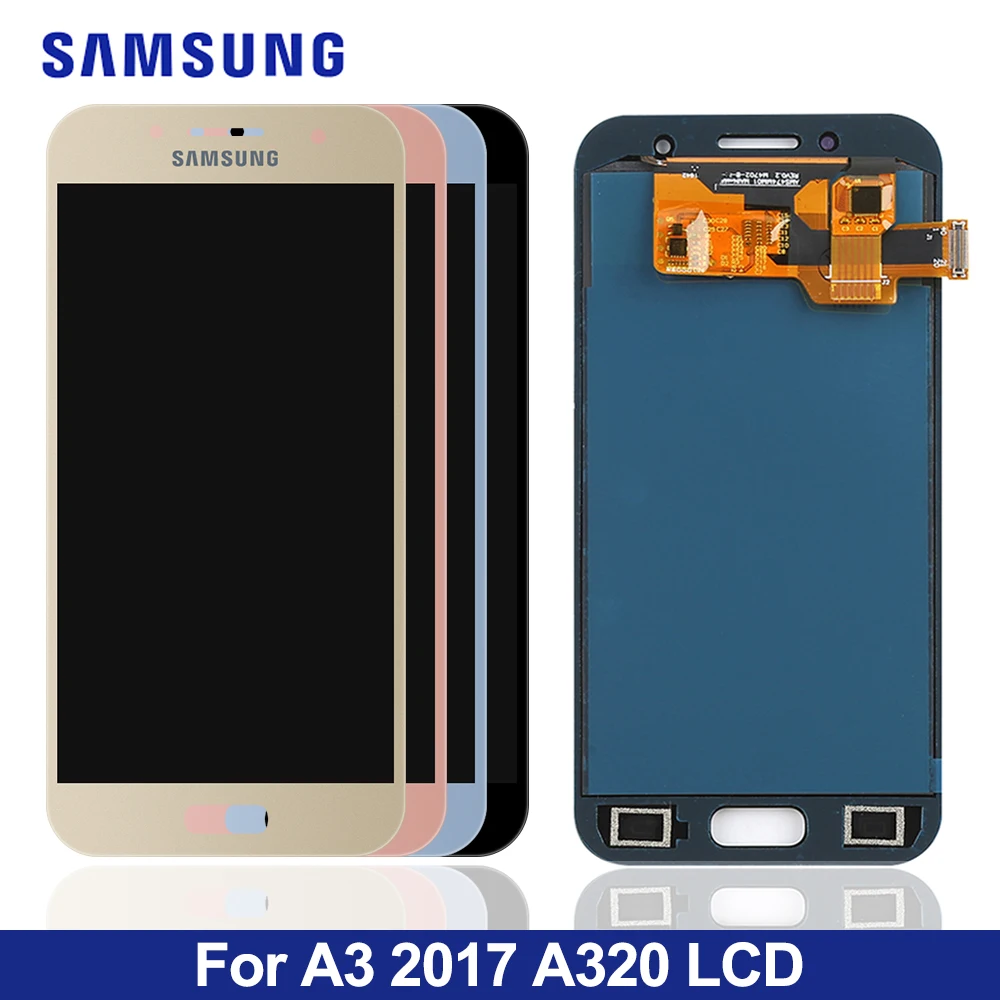 

Can adjust brightness LCD For Samsung Galaxy A3 2017 A320 A320F A320M LCD Display Touch Screen Digitizer Assembly Replacement