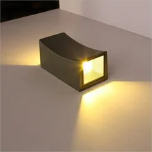 Светодиодный уличный водонепроницаемый двойная фара Балконный светодиодный настенный светильник для двора сада Светодиодный настенный светильник Ландшафтные прожекторы AC85-265V