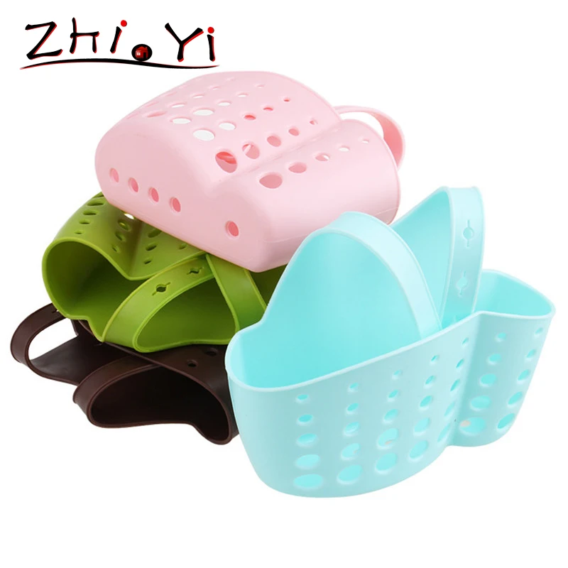 

PVC Kitchen Storage Draining Basket Rack Wash Soap Cloth Clean Ball Shelf Bags & Baskets Gadget Accessories Supplies Products