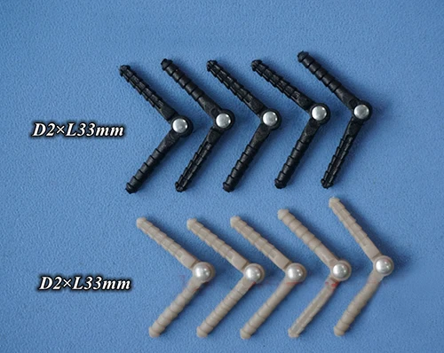 

Yuenhoang 200PCS 2*33mm Needle Hinge Mini Pin s Aircraft Plastic Linker for RC Airplane Fixed Wing Accessories