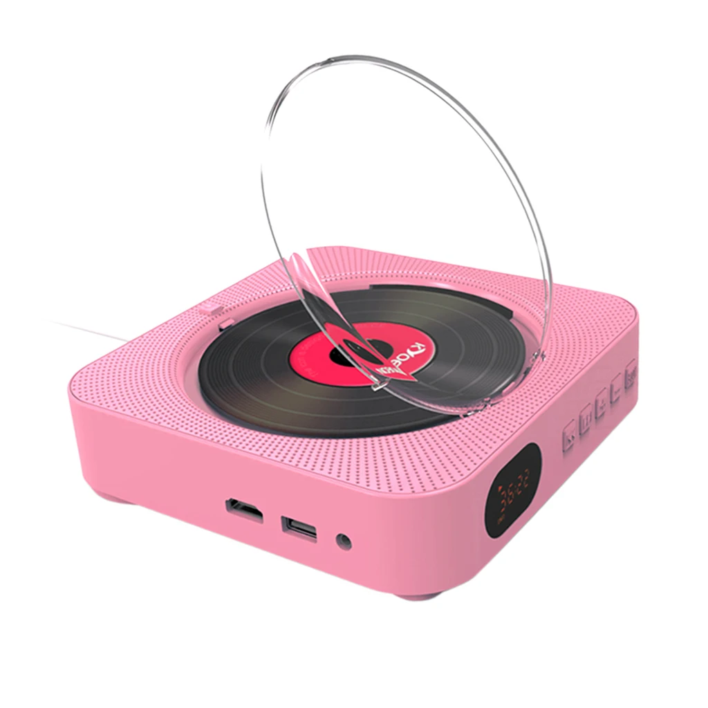 Wall Mountable DVD Player Portable with HDMI Full  Output for TV,AV Pink
