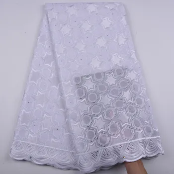 

Embroidered Swiss Voile Net Lace With Stones For Party Or Wedding New Arrival Swiss Lace With Rhinestones For Bridal Dress 1262B