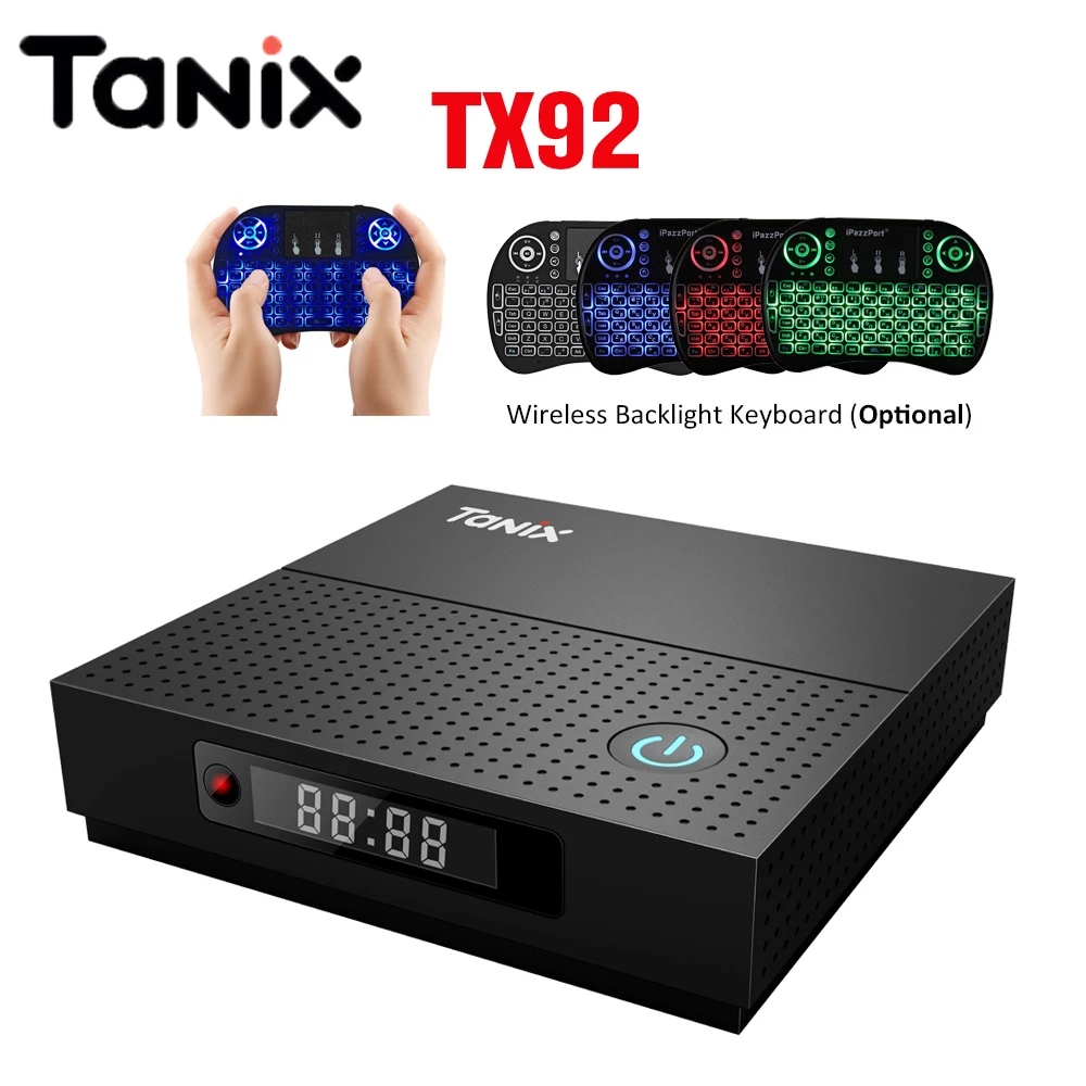 ТВ приставка Tanix TX92 на Android 7 1 Восьмиядерный процессор Amlogic S912 ОС 2 Гб 3 ГБ 32 64 Bluetooth 4 K